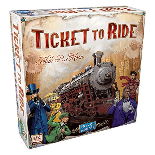 The package of the game Ticket to Ride