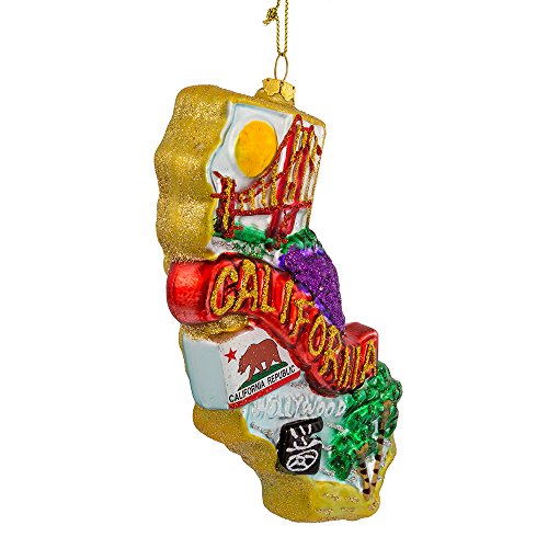 California Glass Ornament for Christmas