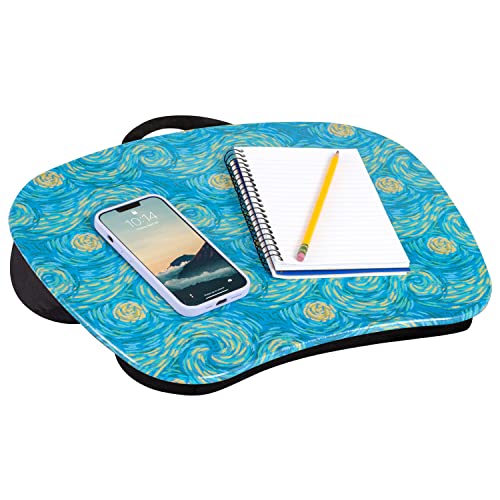 A colorful portable lap desk