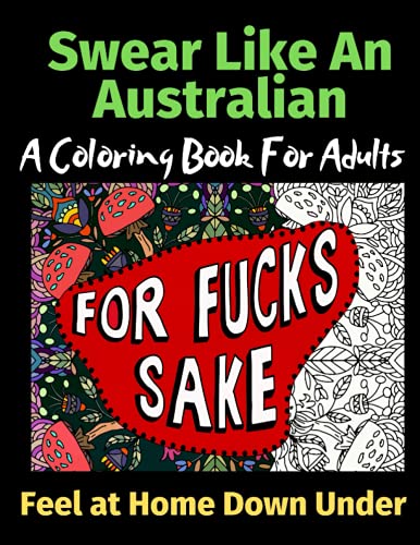 Swear like an Australian coloring book for adults