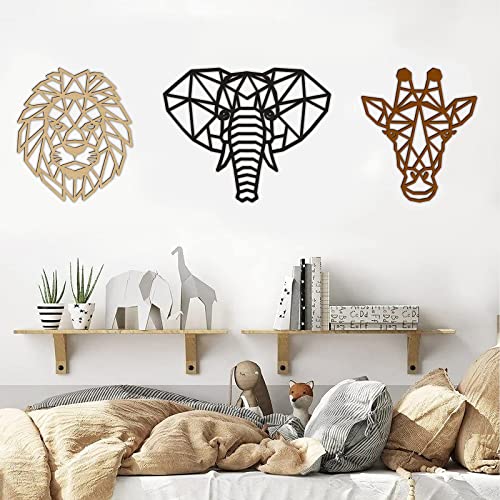 Wooden animal wall art
