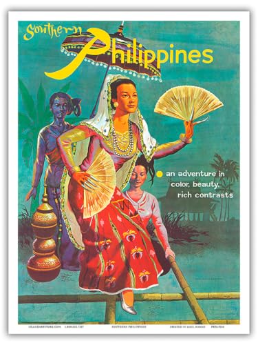 Vintage Philippines travel poster
