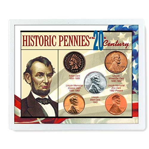 Historic pennies from America