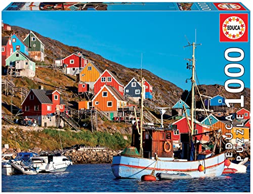 Nordic style jigsaw puzzle of Bergen