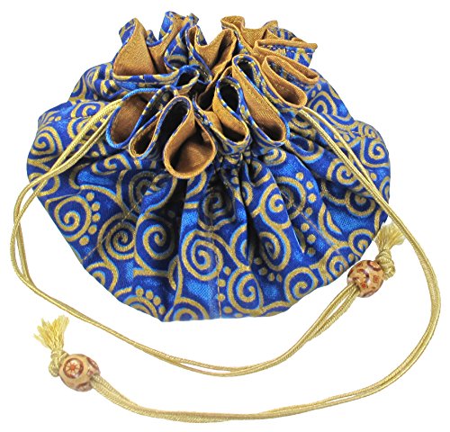 Silk jewelry bag handmade in Thailand