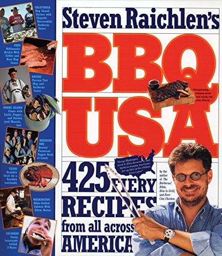 Book cover of 'BBQ USA: 425 fiery recipes from all across America'