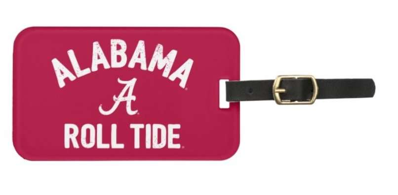 Luggage tag with Alabama