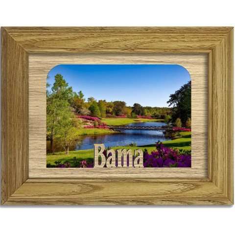 Photo frame with "Bama"