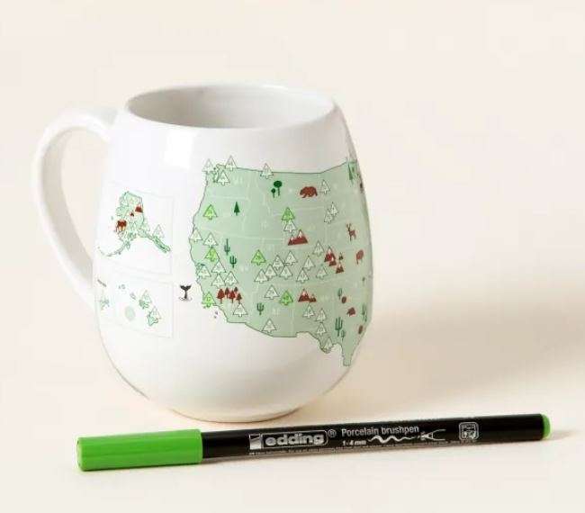 Mug with US national parks