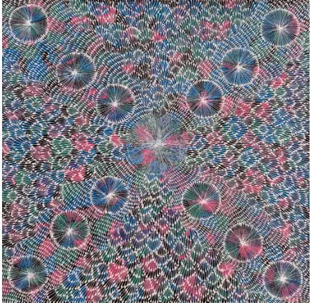 A poster of aboriginal art from Australia