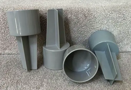 A set of cup holders for the beach