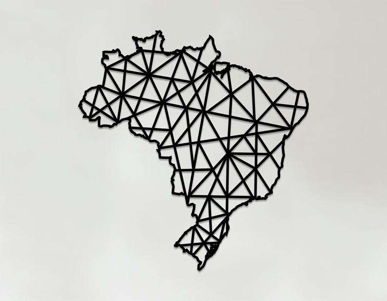 Geometric map of Brazil