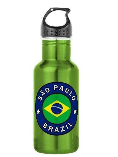 Water bottle with Sao Paulo