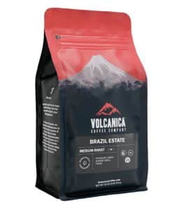 A bag of coffee from Brazil