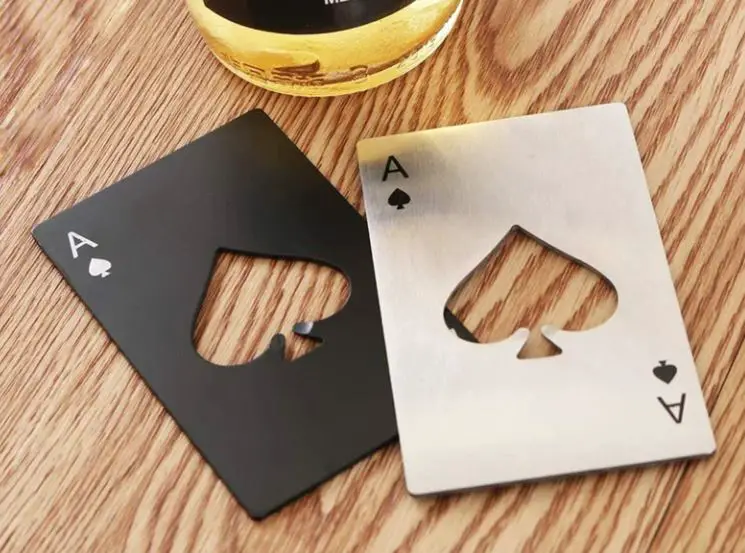 Ace of spades bottle openers