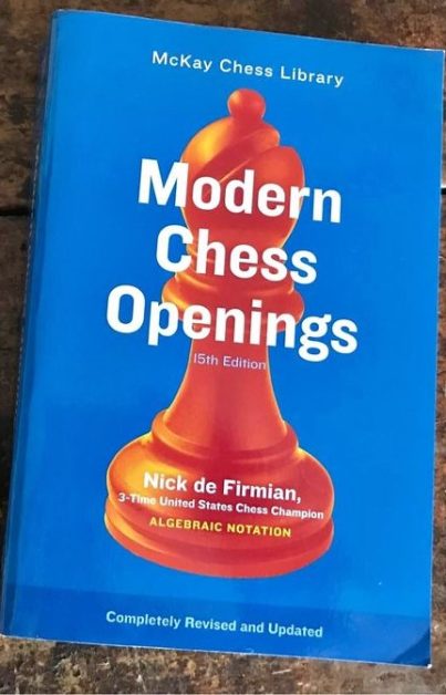 A book titled: Modern chess openings
