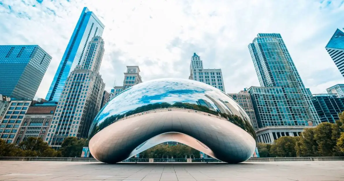Cloud gate in Chicago