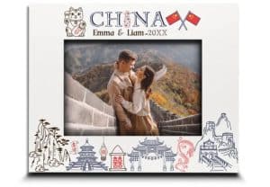 A personalized picture frame from China
