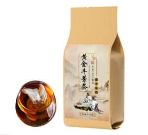 A bag with tea from China