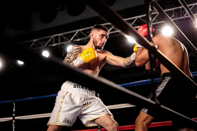 A boxer in the ring