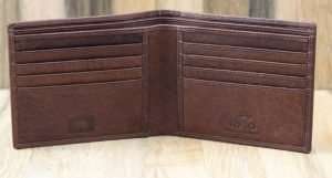 Brown leather wallet