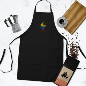 Apron with the flag and map of Colombia
