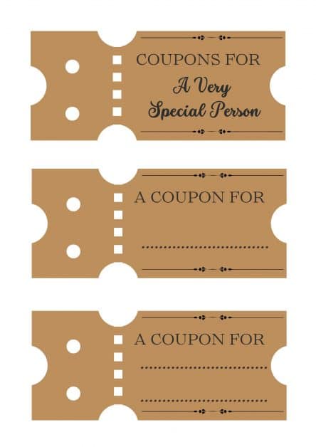 homemade coupon ideas