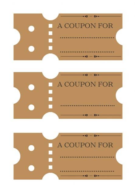 homemade coupon ideas