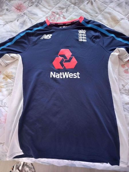 A blue shirt of England's national cricket team