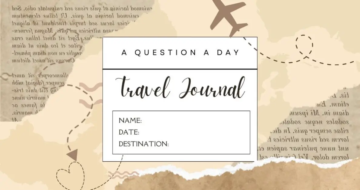 The cover of a question a day journal