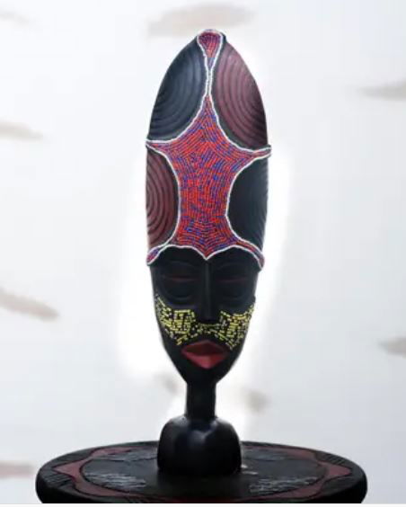 African mask made from wood