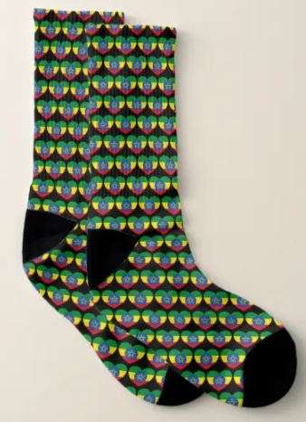 Socks with hearts