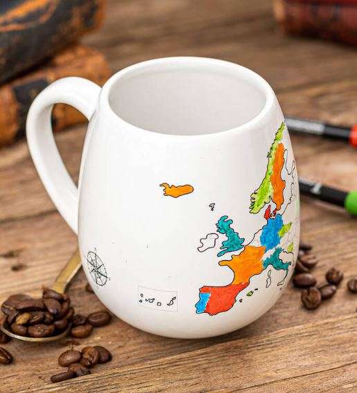 Mug with map of Europe