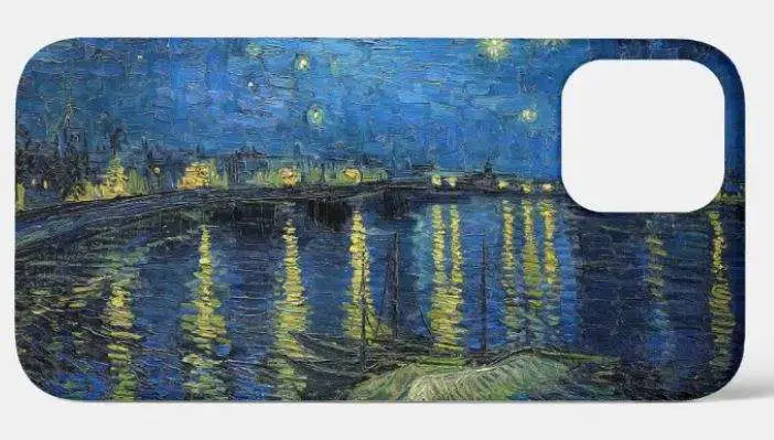 Phone case with painting