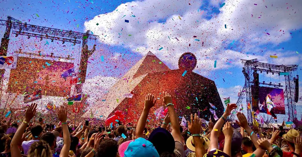 A photo of Glastonbury festival