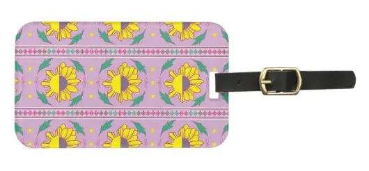Pink luggage tag