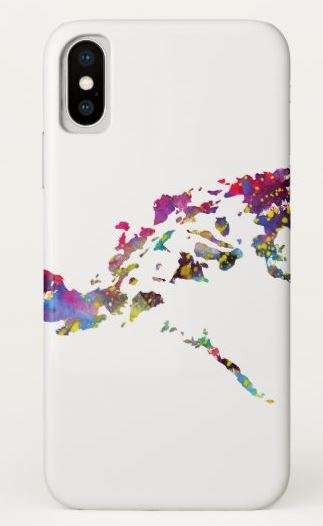 Phone case with map of the Philippines