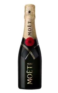 A bottle of champagne from France