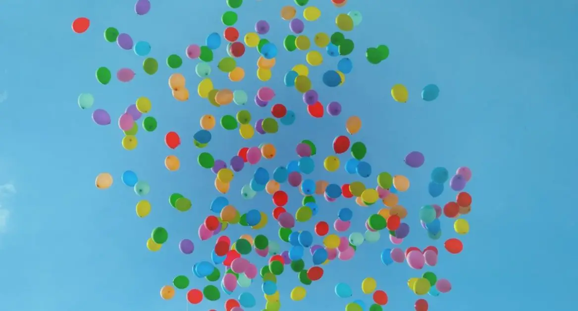 Balloon in the air