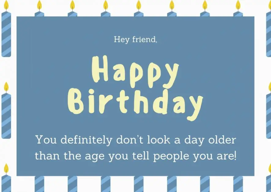 Birthday day card with a funny joke