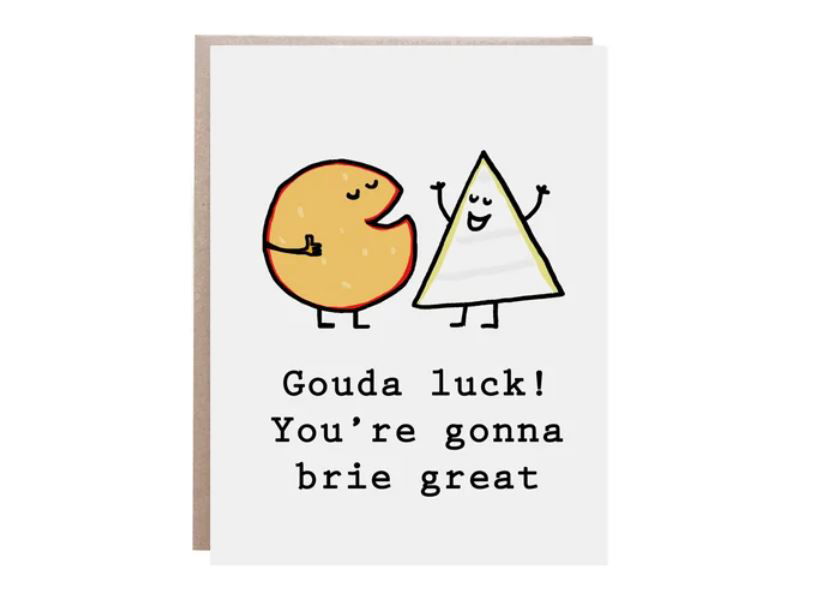 A funny good luck pun card