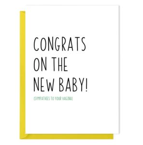 Funny baby wishes card