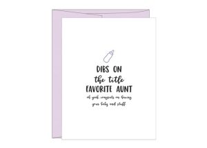 baby wishes card from aunt