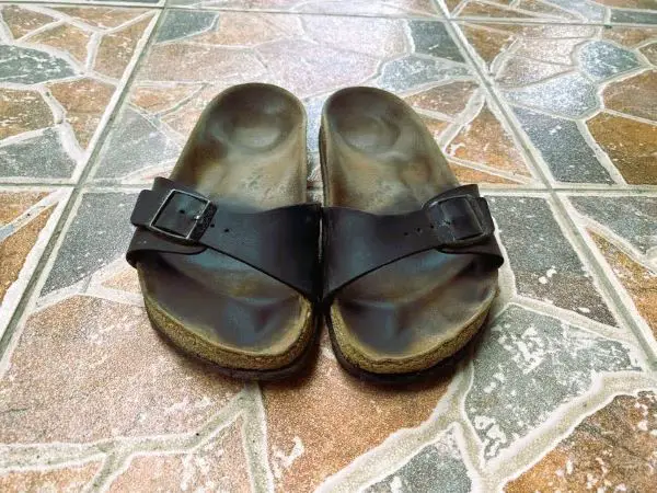 A pair of Birkenstock slippers from Germany