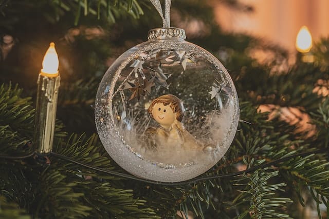 Christmas ornament with angel