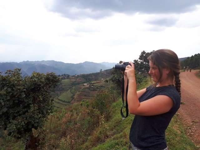 Women taking photos