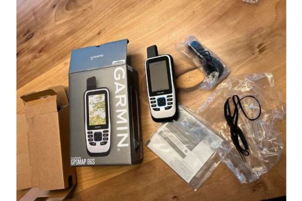 A handheld GPS device by Garmin