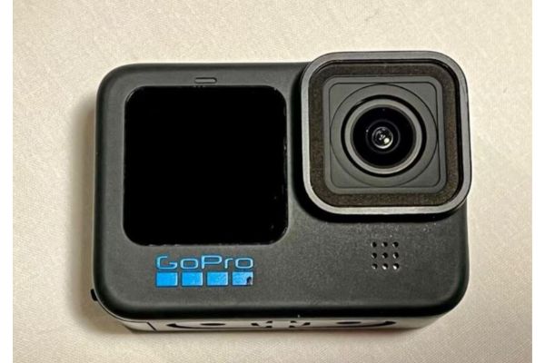 A go pro action camera