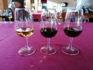 3 glasses of wine tasting