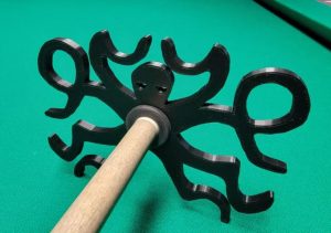 A billiard bridge in the shape of Kraken